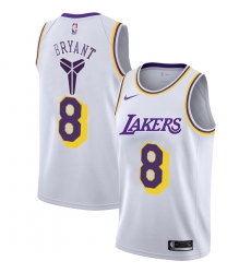 Lakers 8 Kobe Bryant White Nike Swingman Jersey Lakers 8 Kobe Bryant White Nike Swingman Jersey