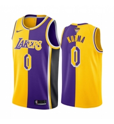 Los Angeles Lakers Kyle Kuzma 2020 NBA Finals Bound Gold Purple Jersey Split Special Edition Los Angeles Lakers Kyle Kuzma 2020 NBA Finals Bound Gold Purple Jersey Split Special Edition