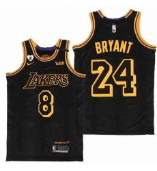 Men Lakers Front 8 Back 24 Kobe Bryant Gigi Bryant Number 2 Patch Black Mabma Edition NBA Jersey Men Lakers Front 8 Back 24 Kobe Bryant Gigi Bryant Number 2 Patch Black Mabma Edition NBA Jersey