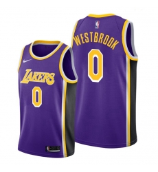 Men Lakers Russell Westbrook 2021 trade purple statement edition jersey Men Lakers Russell Westbrook 2021 trade purple statement edition jersey