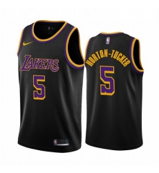 Men Los Angeles Lakers 5 Talen Horton Tucker Black NBA Swingman 2020 21 Earned Edition Jer Men Los Angeles Lakers 5 Talen Horton Tucker Black NBA Swingman 2020 21 Earned Edition Jer