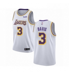 Mens Los Angeles Lakers 3 Anthony Davis Authentic White Basketball Jersey Association Edition Mens Los Angeles Lakers 3 Anthony Davis Authentic White Basketball Jersey Association Edition