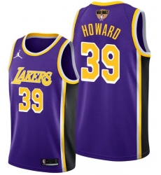 Men's Los Angeles Lakers #39 Dwight Howard 2020 Purple Finals Stitched NBA Jersey Men's Los Angeles Lakers #39 Dwight Howard 2020 Purple Finals Stitched NBA Jersey