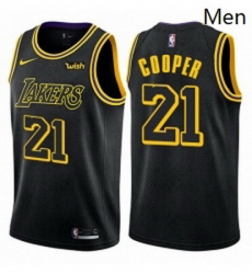 Mens Nike Los Angeles Lakers 21 Michael Cooper Authentic Black City Edition NBA Jersey Mens Nike Los Angeles Lakers 21 Michael Cooper Authentic Black City Edition NBA Jersey