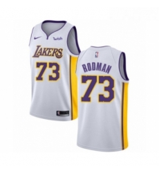 Youth Los Angeles Lakers 73 Dennis Rodman Swingman White Basketball Jersey Association Edition Youth Los Angeles Lakers 73 Dennis Rodman Swingman White Basketball Jersey Association Edition