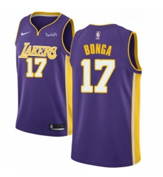 Youth Nike Los Angeles Lakers 17 Isaac Bonga Swingman Purple NBA Jersey Statement Edition Youth Nike Los Angeles Lakers 17 Isaac Bonga Swingman Purple NBA Jersey Statement Edition