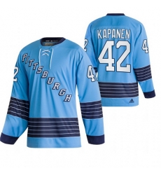 Men Pittsburgh Penguins 42 Kasperi Kapanen 2022 Blue Classics Stitched jersey Men Pittsburgh Penguins 42 Kasperi Kapanen 2022 Blue Classics Stitched jersey
