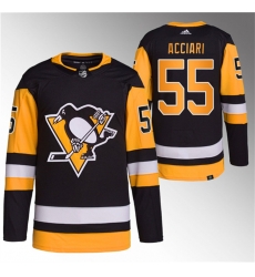 Men Pittsburgh Penguins 55 Noel Acciari Black Stitched Jersey Men Pittsburgh Penguins 55 Noel Acciari Black Stitched Jersey