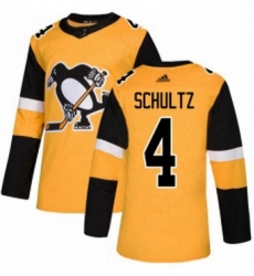 Mens Adidas Pittsburgh Penguins 4 Justin Schultz Premier Gold Alternate NHL Jersey Mens Adidas Pittsburgh Penguins 4 Justin Schultz Premier Gold Alternate NHL Jersey