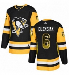 Mens Adidas Pittsburgh Penguins 6 Jamie Oleksiak Authentic Black Drift Fashion NHL Jerse Mens Adidas Pittsburgh Penguins 6 Jamie Oleksiak Authentic Black Drift Fashion NHL Jerse