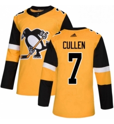 Mens Adidas Pittsburgh Penguins 7 Matt Cullen Authentic Gold Alternate NHL Jersey Mens Adidas Pittsburgh Penguins 7 Matt Cullen Authentic Gold Alternate NHL Jersey