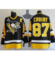 Mitchell 26Ness Penguins #87 Sidney Crosby Black 2017 Stanley Cup Finals Champions Stitched NHL Jersey Mitchell 26Ness Penguins #87 Sidney Crosby Black 2017 Stanley Cup Finals Champions Stitched NHL Jersey