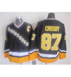 NHL Pittsburgh Penguins #87 Sidney Crosby black-yellow jerseys NHL Pittsburgh Penguins #87 Sidney Crosby black-yellow jerseys