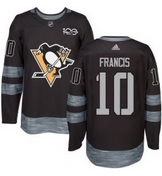 Penguins #10 Ron Francis Black 1917 2017 100th Anniversary Stitched NHL Jersey Penguins #10 Ron Francis Black 1917 2017 100th Anniversary Stitched NHL Jersey