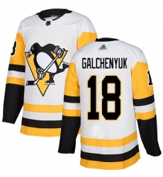 Penguins #18 Alex Galchenyuk White Road Authentic Stitched Hockey Jersey Penguins #18 Alex Galchenyuk White Road Authentic Stitched Hockey Jersey