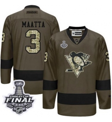Penguins #3 Olli Maatta Green Salute to Service 2017 Stanley Cup Final Patch Stitched NHL Jersey Penguins #3 Olli Maatta Green Salute to Service 2017 Stanley Cup Final Patch Stitched NHL Jersey