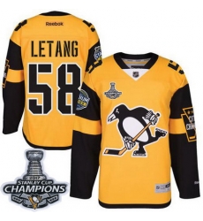 Penguins #58 Kris Letang Gold 2017 Stadium Series Stanley Cup Finals Champions Stitched NHL Jersey Penguins #58 Kris Letang Gold 2017 Stadium Series Stanley Cup Finals Champions Stitched NHL Jersey