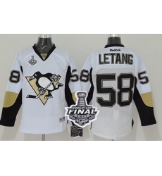 Penguins #58 Kris Letang White 2017 Stanley Cup Final Patch Stitched NHL Jersey Penguins #58 Kris Letang White 2017 Stanley Cup Final Patch Stitched NHL Jersey