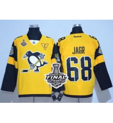 Penguins #68 Jaromir Jagr Gold 2017 Stadium Series Stanley Cup Final Patch Stitched NHL Jersey Penguins #68 Jaromir Jagr Gold 2017 Stadium Series Stanley Cup Final Patch Stitched NHL Jersey