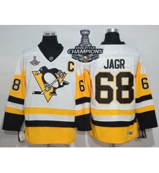Penguins #68 Jaromir Jagr White New Away 2017 Stanley Cup Finals Champions Stitched NHL Jersey Penguins #68 Jaromir Jagr White New Away 2017 Stanley Cup Finals Champions Stitched NHL Jersey