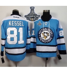 Penguins #81 Phil Kessel Light Blue Alternate 2017 Stanley Cup Finals Champions Stitched NHL Jersey Penguins #81 Phil Kessel Light Blue Alternate 2017 Stanley Cup Finals Champions Stitched NHL Jersey