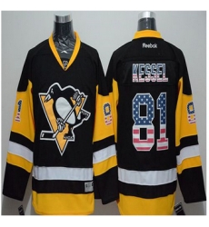 Pittsburgh Penguins #81 Phil Kessel Black Alternate USA Flag Fashion Stitched NHL Jersey Pittsburgh Penguins #81 Phil Kessel Black Alternate USA Flag Fashion Stitched NHL Jersey