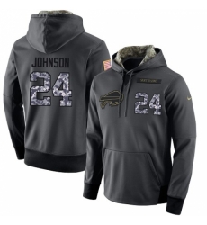 NFL Mens Nike Buffalo Bills 24 Leonard Johnson Stitched Black Anthracite Salute to Service Player Performance Hoodie NFL Mens Nike Buffalo Bills 24 Leonard Johnson Stitched Black Anthracite Salute to Service Player Performance Hoodie