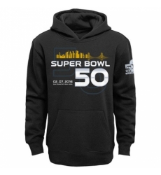 NFL Mens Carolina Panthers Super Bowl 50 Bridge Pullover Hoodie Black NFL Mens Carolina Panthers Super Bowl 50 Bridge Pullover Hoodie Black