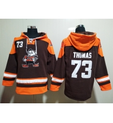 Cleveland Browns Sitched Pullover Hoodie #73 Joe Thomas Cleveland Browns Sitched Pullover Hoodie #73 Joe Thomas