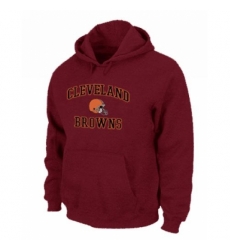 NFL Mens Nike Cleveland Browns Heart Soul Pullover Hoodie Red NFL Mens Nike Cleveland Browns Heart Soul Pullover Hoodie Red