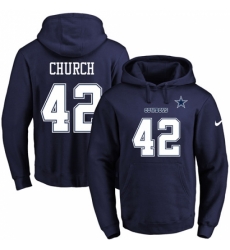 NFL Mens Nike Dallas Cowboys 42 Barry Church Navy Blue Name Number Pullover Hoodie NFL Mens Nike Dallas Cowboys 42 Barry Church Navy Blue Name Number Pullover Hoodie