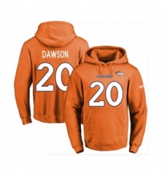 Football Mens Denver Broncos 20 Duke Dawson Orange Name Number Pullover Hoodie Football Mens Denver Broncos 20 Duke Dawson Orange Name Number Pullover Hoodie