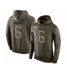 Football Mens Denver Broncos 6 Colby Wadman Green Salute To Service Pullover Hoodie Football Mens Denver Broncos 6 Colby Wadman Green Salute To Service Pullover Hoodie