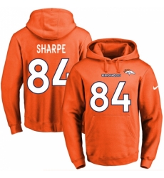 NFL Mens Nike Denver Broncos 84 Shannon Sharpe Orange Name Number Pullover Hoodie NFL Mens Nike Denver Broncos 84 Shannon Sharpe Orange Name Number Pullover Hoodie