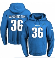 NFL Mens Nike Detroit Lions 36 Dwayne Washington Blue Name Number Pullover Hoodie NFL Mens Nike Detroit Lions 36 Dwayne Washington Blue Name Number Pullover Hoodie