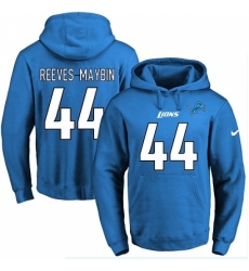NFL Mens Nike Detroit Lions 44 Jalen Reeves Maybin Blue Name Number Pullover Hoodie NFL Mens Nike Detroit Lions 44 Jalen Reeves Maybin Blue Name Number Pullover Hoodie