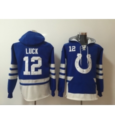 Men Nike Indianapolis Colts Andrew Luck 12 NFL Winter Thick Hoodie Men Nike Indianapolis Colts Andrew Luck 12 NFL Winter Thick Hoodie