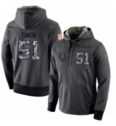 NFL Mens Nike Indianapolis Colts 51 John Simon Stitched Black Anthracite Salute to Service Player Performance Hoodie NFL Mens Nike Indianapolis Colts 51 John Simon Stitched Black Anthracite Salute to Service Player Performance Hoodie