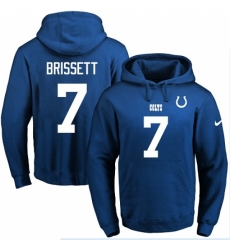 NFL Mens Nike Indianapolis Colts 7 Jacoby Brissett Royal Blue Name Number Pullover Hoodie NFL Mens Nike Indianapolis Colts 7 Jacoby Brissett Royal Blue Name Number Pullover Hoodie