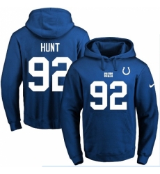 NFL Mens Nike Indianapolis Colts 92 Margus Hunt Royal Blue Name Number Pullover Hoodie NFL Mens Nike Indianapolis Colts 92 Margus Hunt Royal Blue Name Number Pullover Hoodie
