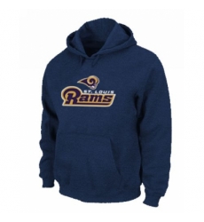 NFL Mens Nike Los Angeles Rams Authentic Logo Pullover Hoodie Navy NFL Mens Nike Los Angeles Rams Authentic Logo Pullover Hoodie Navy