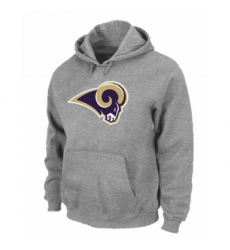 NFL Mens Nike Los Angeles Rams Logo Pullover Hoodie Grey NFL Mens Nike Los Angeles Rams Logo Pullover Hoodie Grey