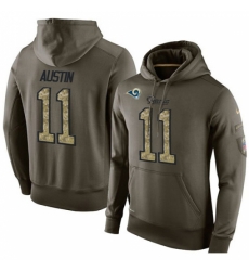 NFL Nike Los Angeles Rams 11 Tavon Austin Green Salute To Service Mens Pullover Hoodie NFL Nike Los Angeles Rams 11 Tavon Austin Green Salute To Service Mens Pullover Hoodie