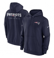 Men New England Patriots Navy Sideline Club Fleece Pullover Hoodie Men New England Patriots Navy Sideline Club Fleece Pullover Hoodie