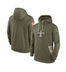 Men New Orleans Saints 2022 Olive Salute To Service Therma Performance Pullover Hoodie Men New Orleans Saints 2022 Olive Salute To Service Therma Performance Pullover Hoodie