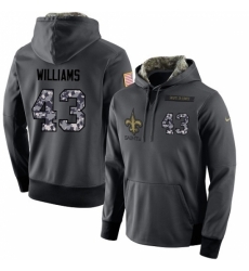 NFL Mens Nike New Orleans Saints 43 Marcus Williams Stitched Black Anthracite Salute to Service Player Performance Hoodie NFL Mens Nike New Orleans Saints 43 Marcus Williams Stitched Black Anthracite Salute to Service Player Performance Hoodie
