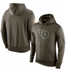 NFL Mens Tennessee Titans Nike Olive Salute To Service KO Performance Hoodie