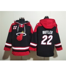 Men Miami Heat 22 Jimmy Butler Black Ageless Must Have Lace Up Pullover Hoodie Men Miami Heat 22 Jimmy Butler Black Ageless Must Have Lace Up Pullover Hoodie
