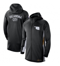 Men Nike Oklahoma City Thunder BlackWhite 201920 Earned Edition Showtime Full Zip Performance Hoodie Men Nike Oklahoma City Thunder BlackWhite 201920 Earned Edition Showtime Full Zip Performance Hoodie