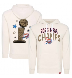 Men Oklahoma City Thunder Cream 2025 Finals Champions Metallic Olsen Tri Blend Pullover Hoodie Men Oklahoma City Thunder Cream 2025 Finals Champions Metallic Olsen Tri Blend Pullover Hoodie